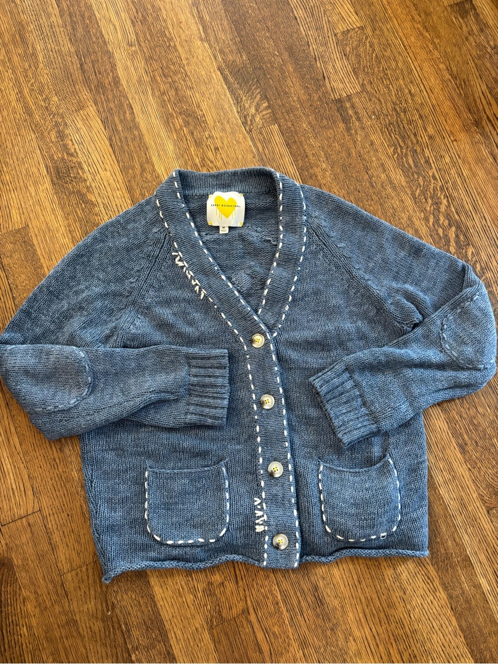 Kerri Rosenthal Smiley poppy Women's cardigan - Picture 5 of 6